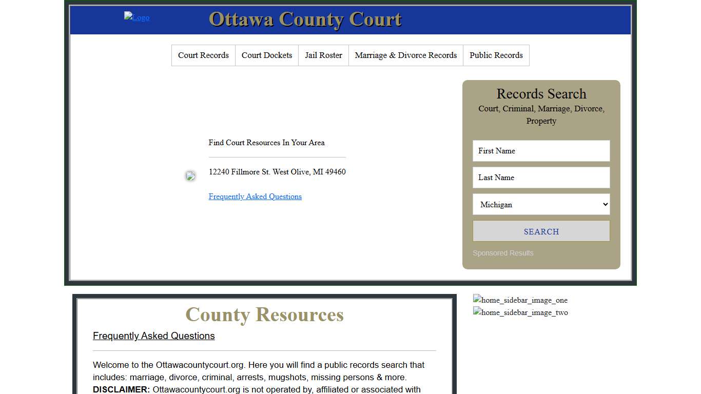 Ottawa County Court | Public Records Search